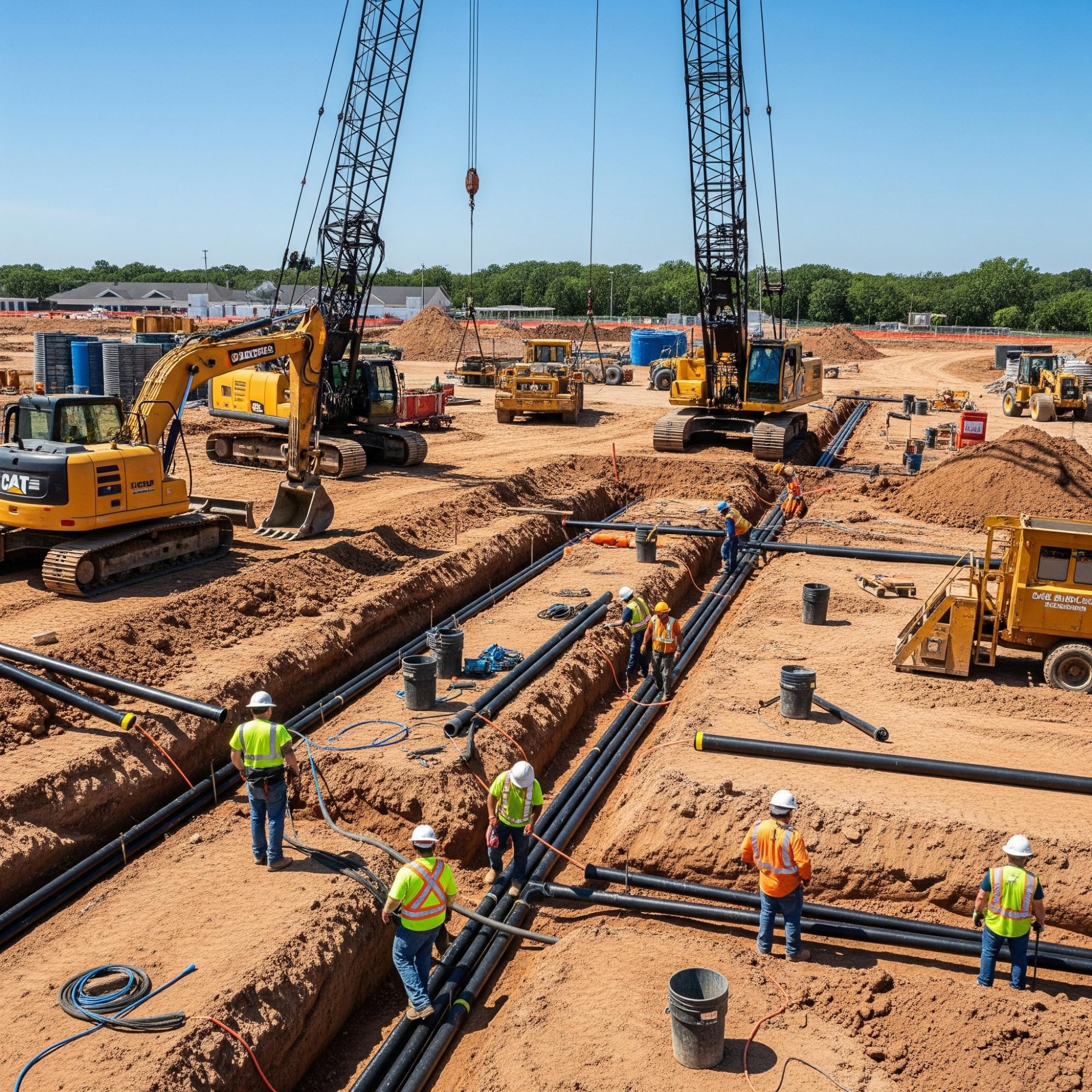 Trenching Ducting Works
